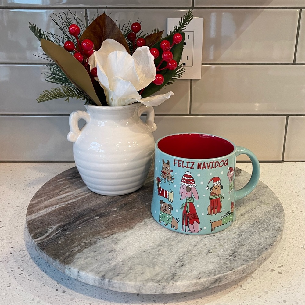 NWT SPECTRUM Designz Frankie “FELIZ NAVIDOG” Christmas Mug